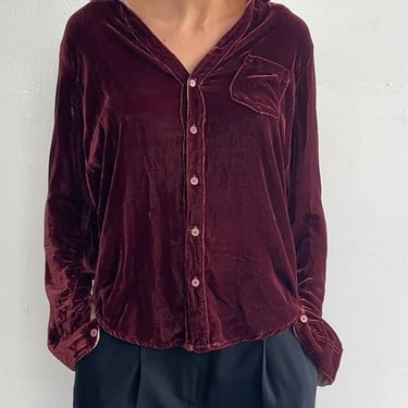 CP Shades Velvet Button Down (M)