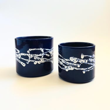 Mid Century German Cylinder Planters - Set of 2 