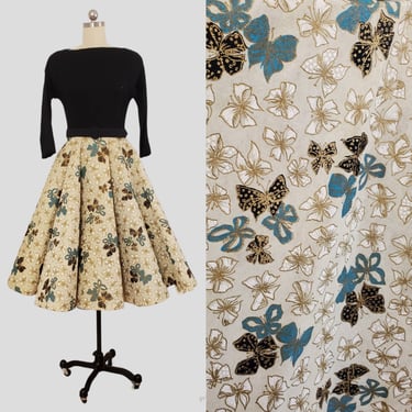 1950s Cotton Sundress by Murray K California 50s Cotton Day Dress 50's Women's Vintage Size XS 