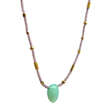 Debbie Fisher | Gold Vermeil And Chalcedony Drop Necklace