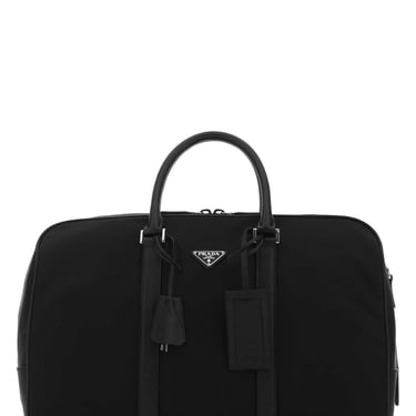 Prada Men Black Nylon Travel Bag