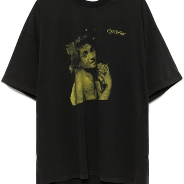 Off-White Men Blurred Bacchus Cotton T-Shirt