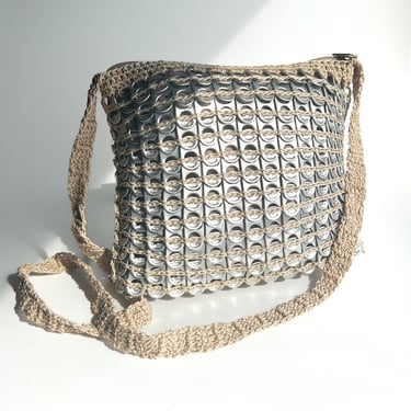 Y2K Crochet Soda Tab Crossbody Bag
