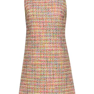 Alice & Olivia - Multicolor Metallic Tweed Midi Dress Sz 6