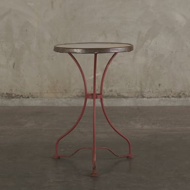 MARBLE TOP BISTRO TABLE, FRANCE  C1900