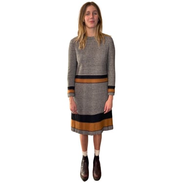 1960s Adele Simpson wool shift dress 