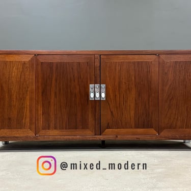 Refinished Walnut 54” Low Credenza 
