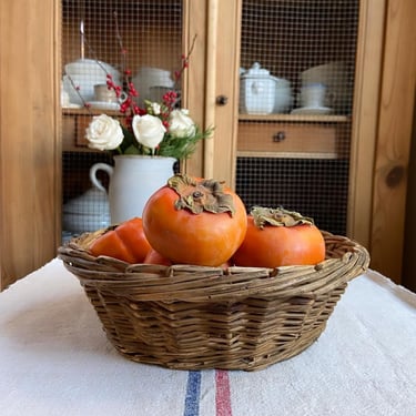 Rustic vintage French bread basket 