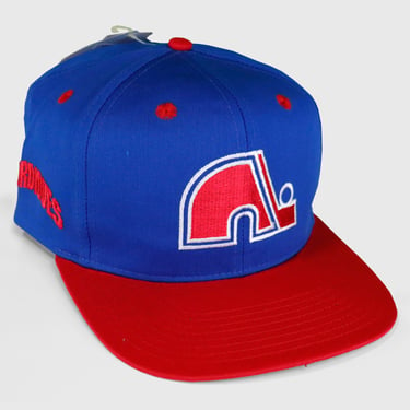 Vintage NHL Nordiques Backtalk Deadstock Hat Sz O/S