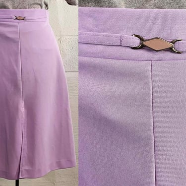 Vintage Violet Skirt A-Line Lavender Purple Boho Pastel Dopamine Dressing 1970s 1980s Large Medium 