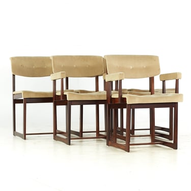 Art Furn Mid Century Rosewood Dining Chairs - Set of 6 - mcm 