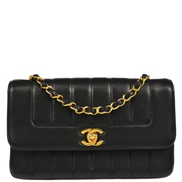 Chanel Mademoiselle Black Lambskin Shoulder Bag