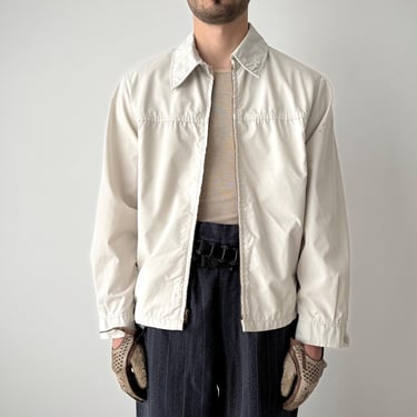 Vintage 1950s Rayon Gabardine Ricky Jacket ~ size 46 ~ Gab