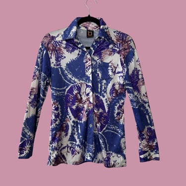 Vintage Psychedelic Dagger Collar Shirt 