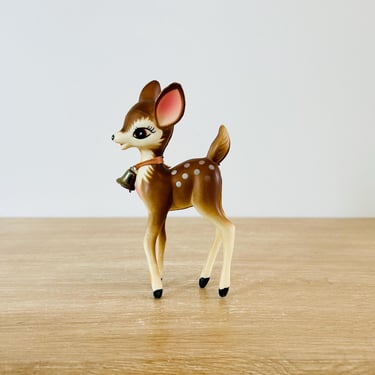 Vintage Plastic Deer Vintage Christmas Made in Hong Kong 