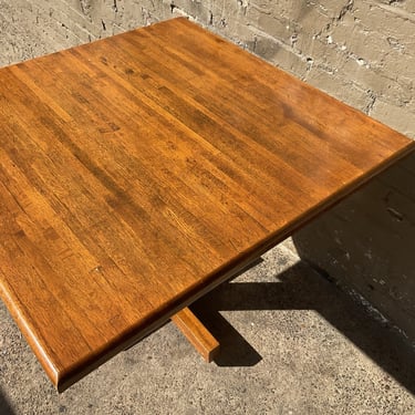 Oak Butcher Block Bistro Table