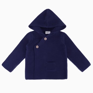 Hooded Button Baby Sweater