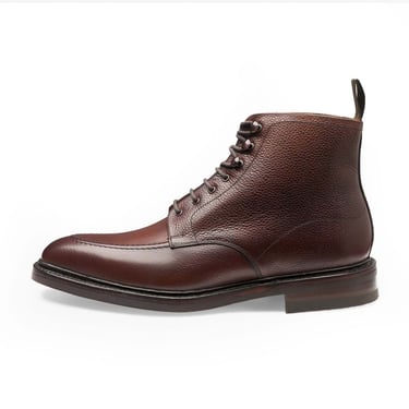 LOAKE 1880 ANGLESEY Pebble Leather Lace up Ankle Boots