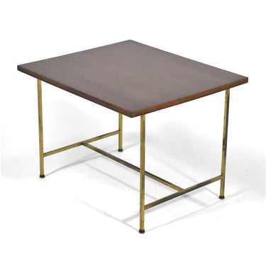 Paul McCobb Side Table with Brass Base by Calvin
