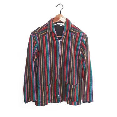 60s western jacket / rainbow jacket / 1960s Trail Ridge Westerns Rainbow striped western jacket Small 