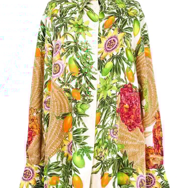 Hermes Passiflores Silk Blouse