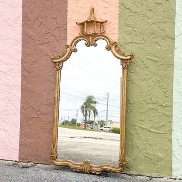 Italian Gilt Pagoda Mirror