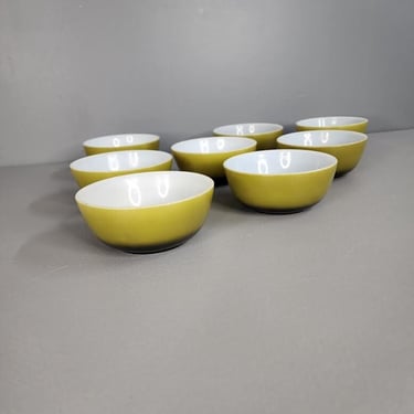 One Large Fire King Anchor Hocking Avocado Green Bowl 