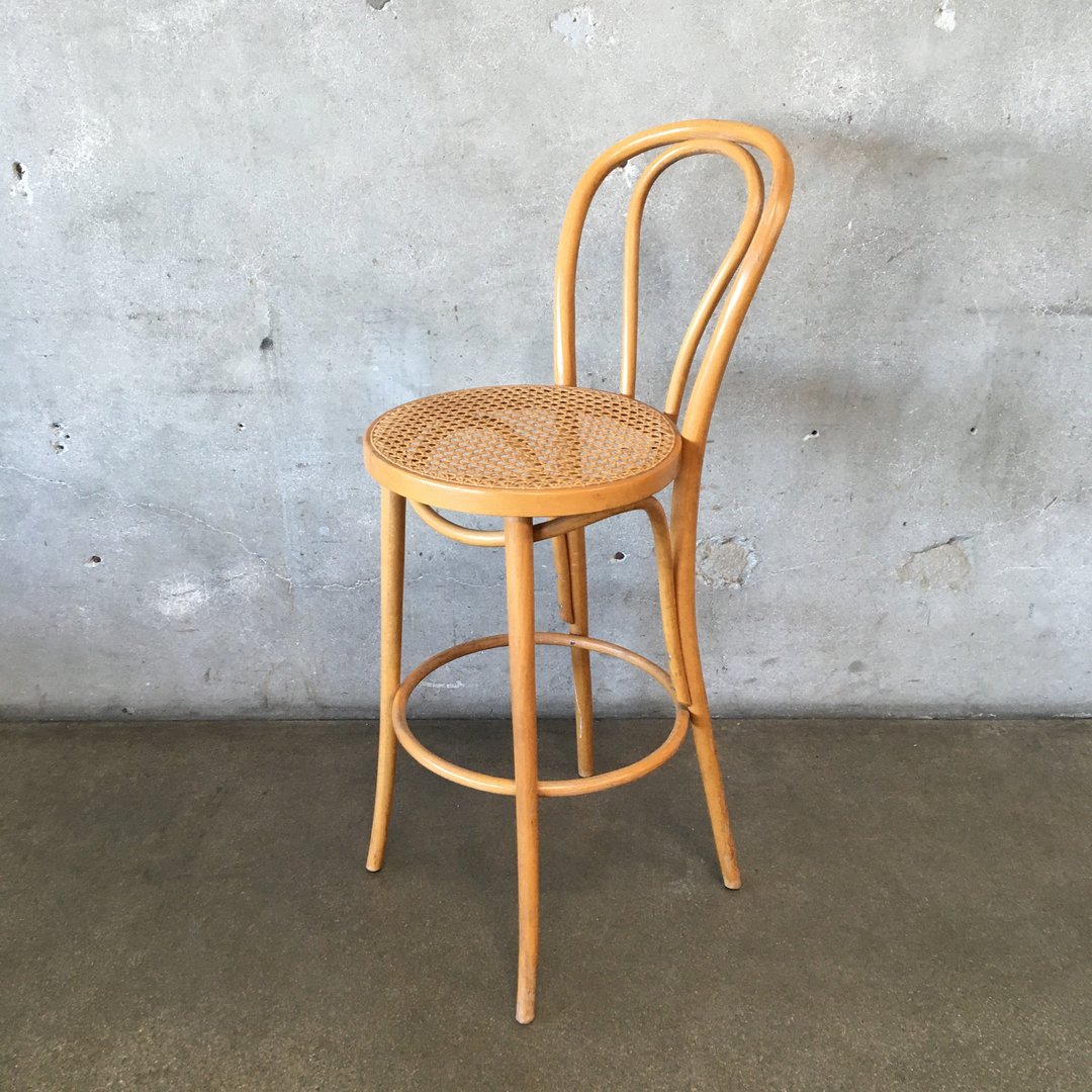 Vintage Bentwood Cane Barstool Urban Americana Long Beach, CA