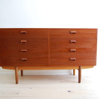 Danish Modern Borge Mogensen Teak and Oak Low Dresser Soborg Mobelfabrik Made in Denmark 