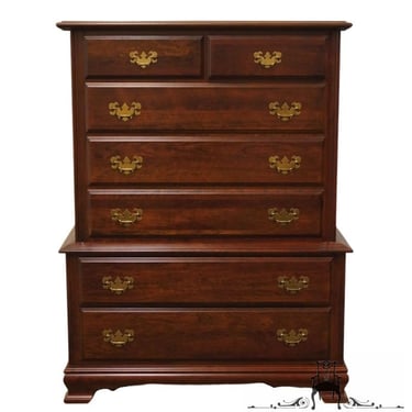 CRESENT FURNITURE Solid Cherry Traditional Style 41" Chest on Chest 