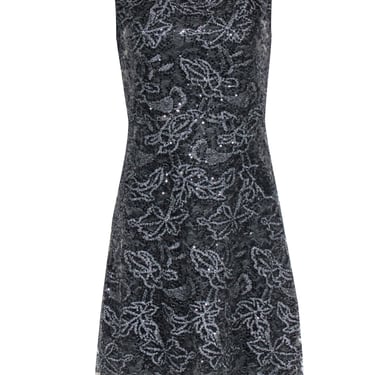 Elie Tahari - Black Sequin Detail Dress Sz 4