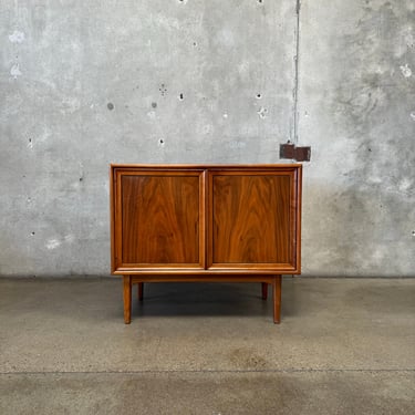 Mid Century Kipp Stewart For Drexel Walnut Two Door Cabinet - Circa 1960