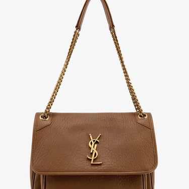 Saint Laurent Women Saint Laurent Brown Shoulder Bags