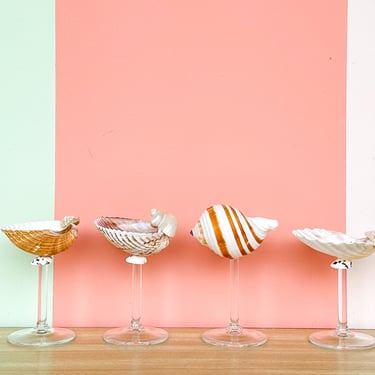 Set of Four Shell Chic Coupes