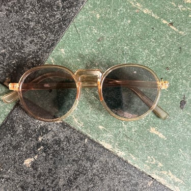 1930s Wilson Blonde Celluloid Sunglasses 