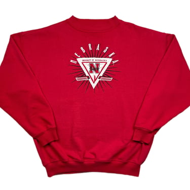 ウォームアップウェア Vintage 1990 University Nebraska Starter Vintage 90s Pullover Windbreaker / Sweatshirt - Nebraska Huskers