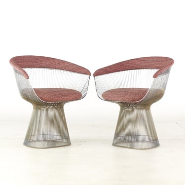 Warren Platner for Knoll Mid Century Dining Chairs - Pair - mcm 