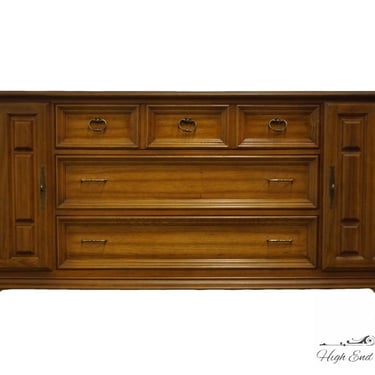 Drew Furniture Walnut Italian Provincial 74" Triple Door Dresser 8007 