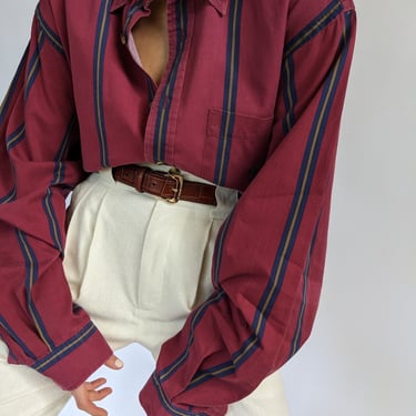 90s Nautica Striped Button Down