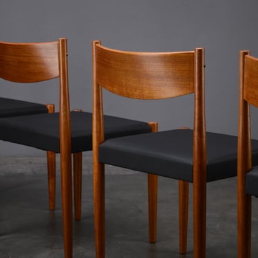 4 Poul Volther Dining Chairs Teak Mid-Century Danish Modern 