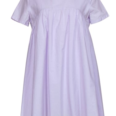 Amanda Uprichard - Lavender Babydoll Short Sleeve Dress w/ Tie-up Back Sz L
