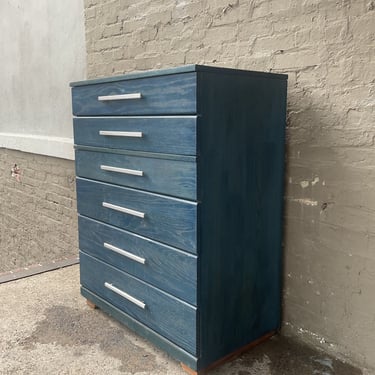 Stained Oak MCM Chest of Drawers