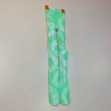 Tie Dye Tights, Sustainable Tights, Hand Dyed Tights, Colorful tights, Plus Size Tights, Size Inclusive Tights, Neon green Tie Dye Tights, 