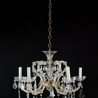 1930s Waldorf Astoria Crystal Marie Therese Chandelier