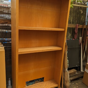 Wooden bookshelf