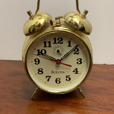 Vintage Bulova Alarm Clock- Works! 
