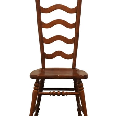 TELL CITY Solid Hard Rock Maple Colonial Early American Ladderback Dining Side Chair 8036 - #48 Andover Finish 
