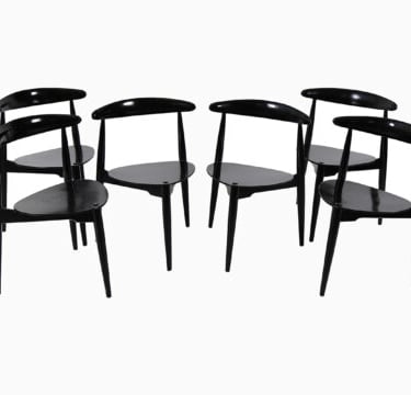 Danish Modern Hans Wegner Heart Chairs