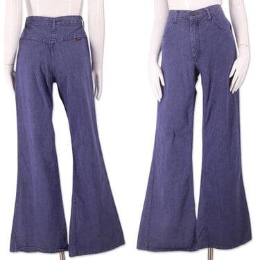 70s denim bell bottom jeans 30", vintage 1970s high rise jeans, 70s CHELSEA jeans, 70s pants, 70s flares , 70s bells sz 6-8 