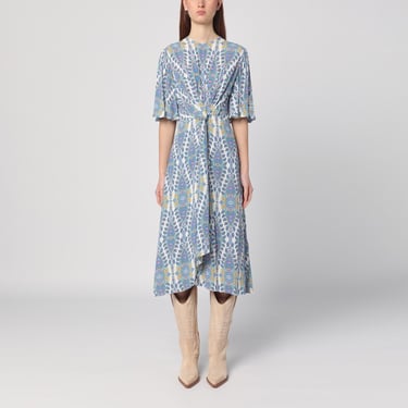 Etro Flared Midi Dress With Multi-Coloured Print Women